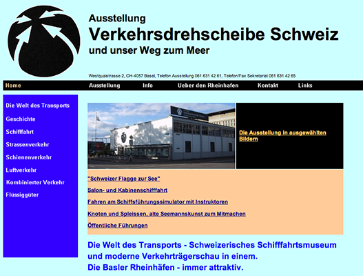 Website aus dem Jahre 2001